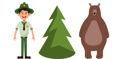 Ranger, Tree and Bear