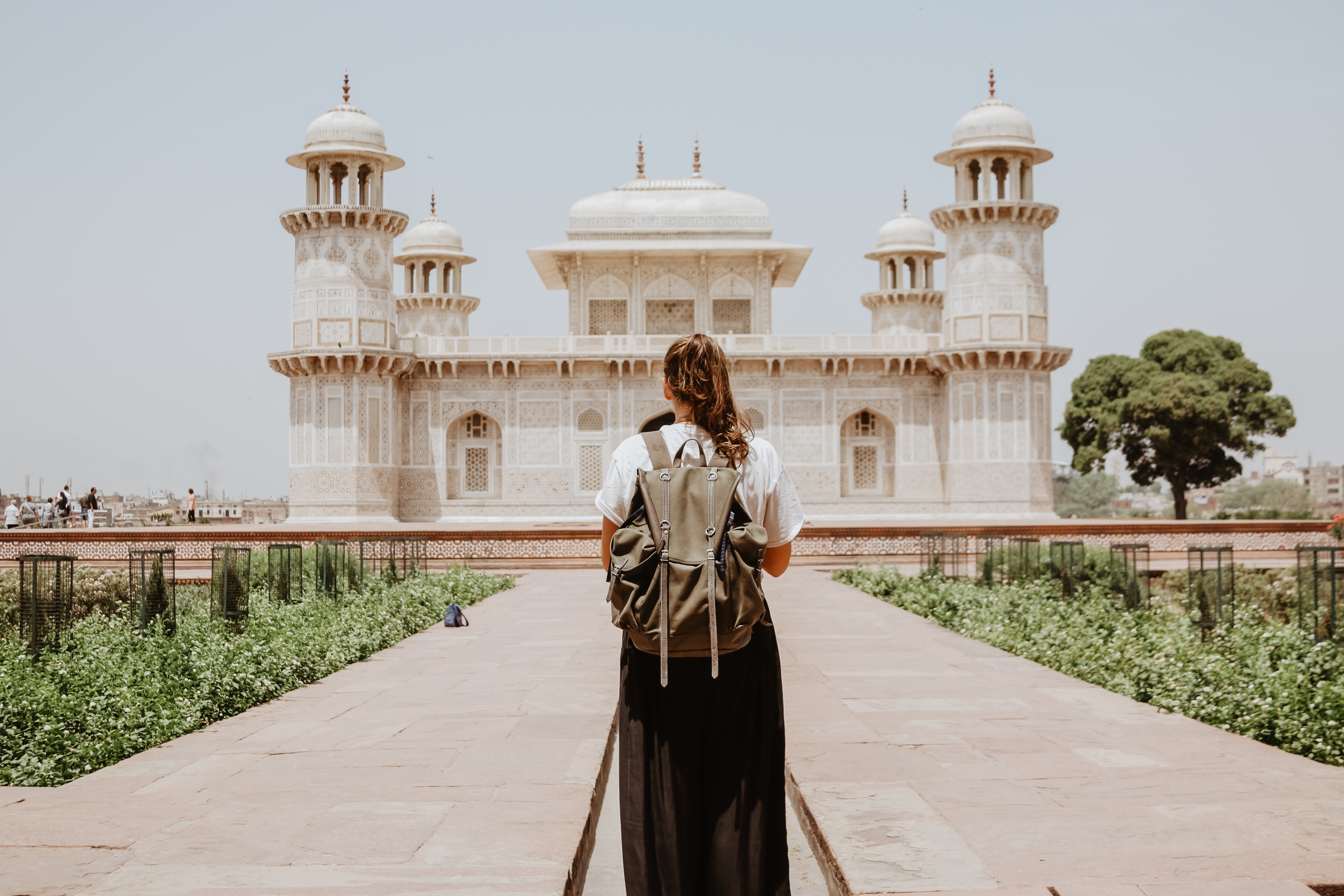 Photo of teen visiting Agra, India