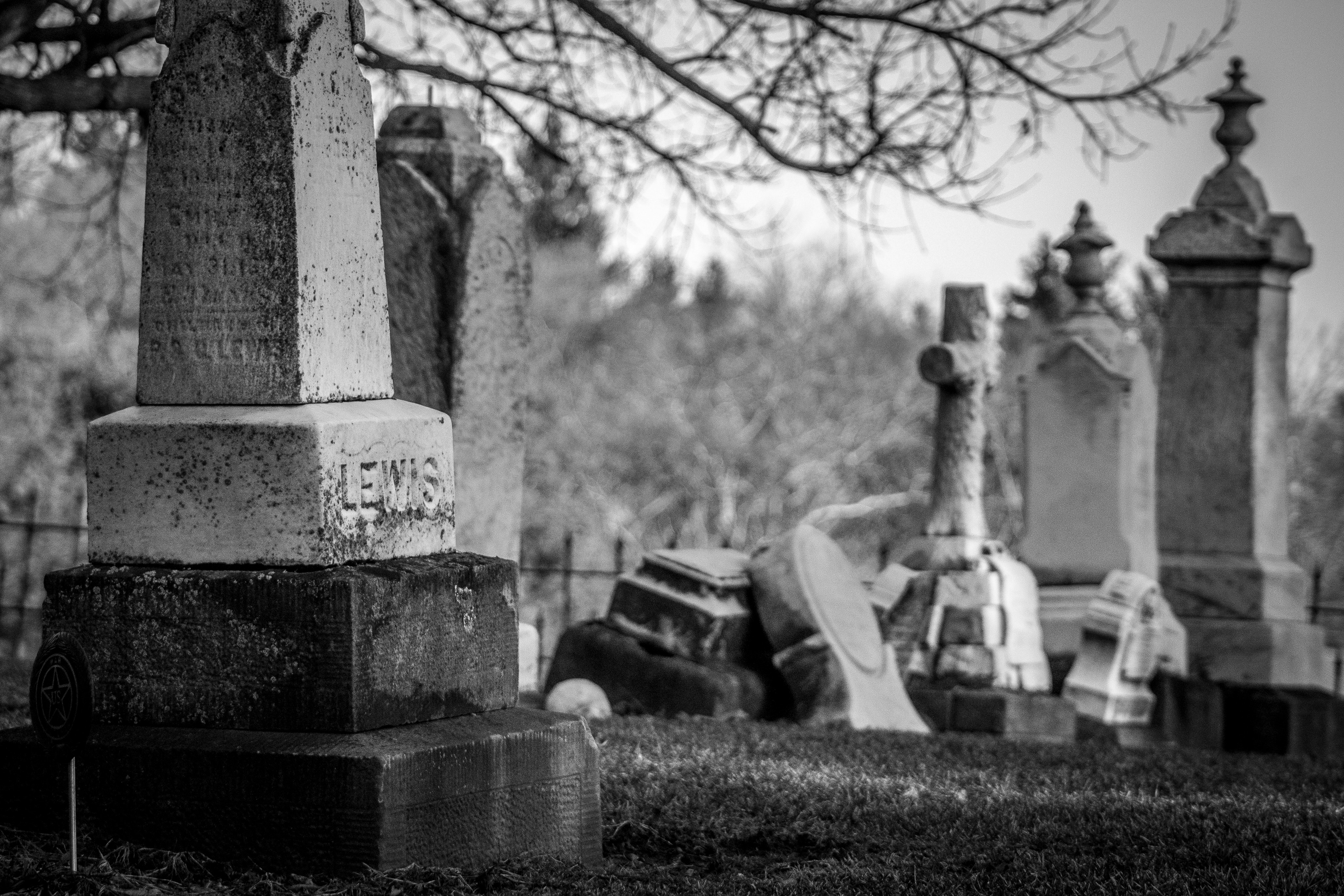 Black and White Cemeteries