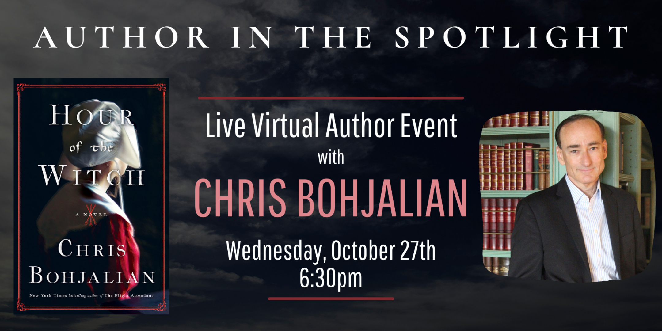 Author Talk: Chris Bohjalian featuring "The Hour of the Witch"
