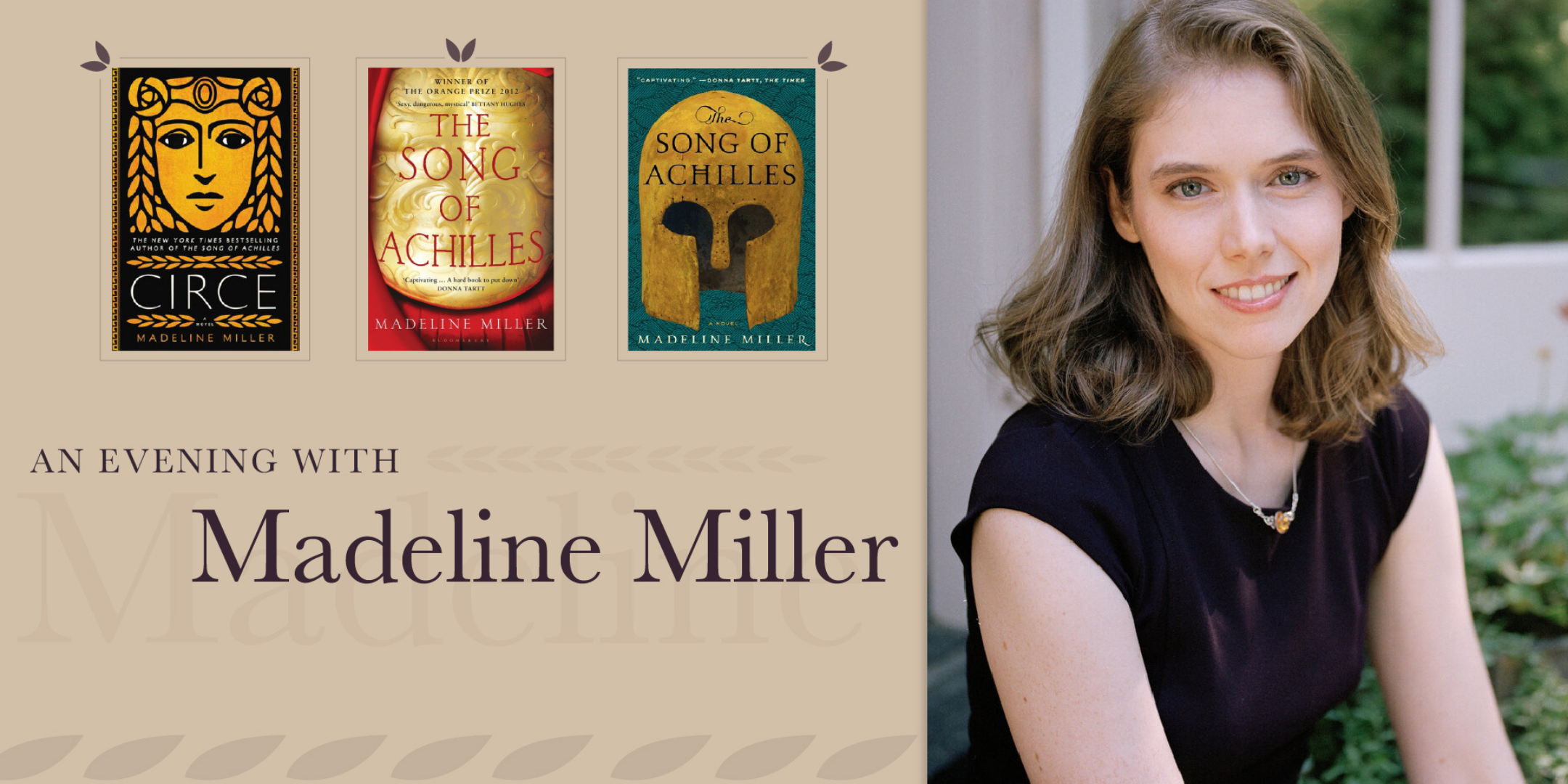An Evening with Circe Author Madeline Miller (Virtual)