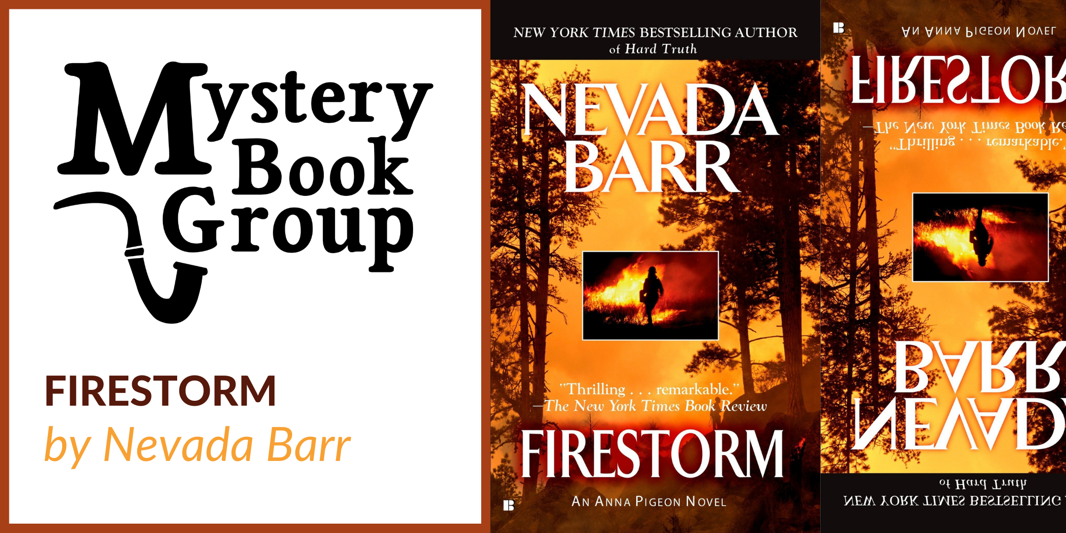 Mystery Book Group: Firestorm by Nevada Barr event image