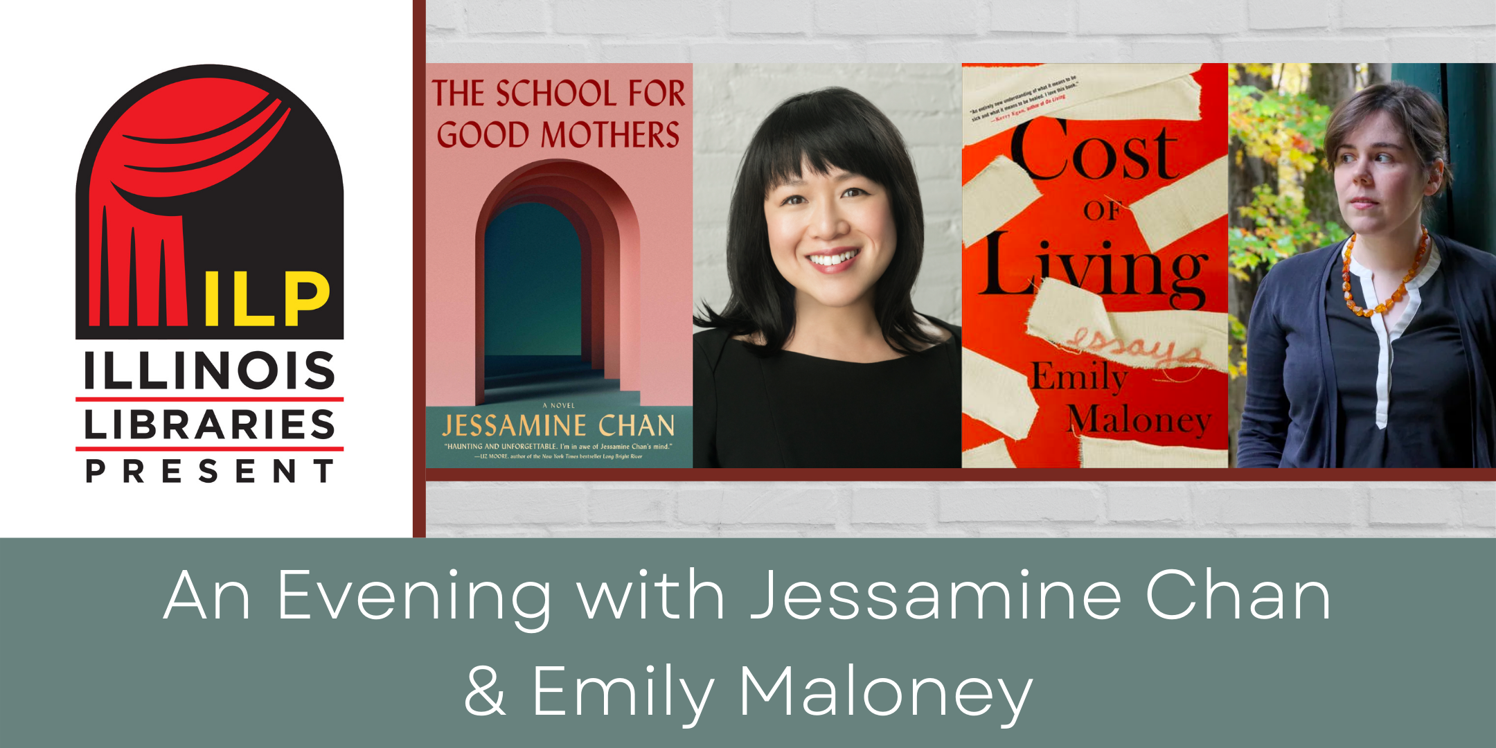 Illinois Libraries Present: An Evening withAn Evening with Jessamine Chan & Emily Maloney  event image with author and book covers