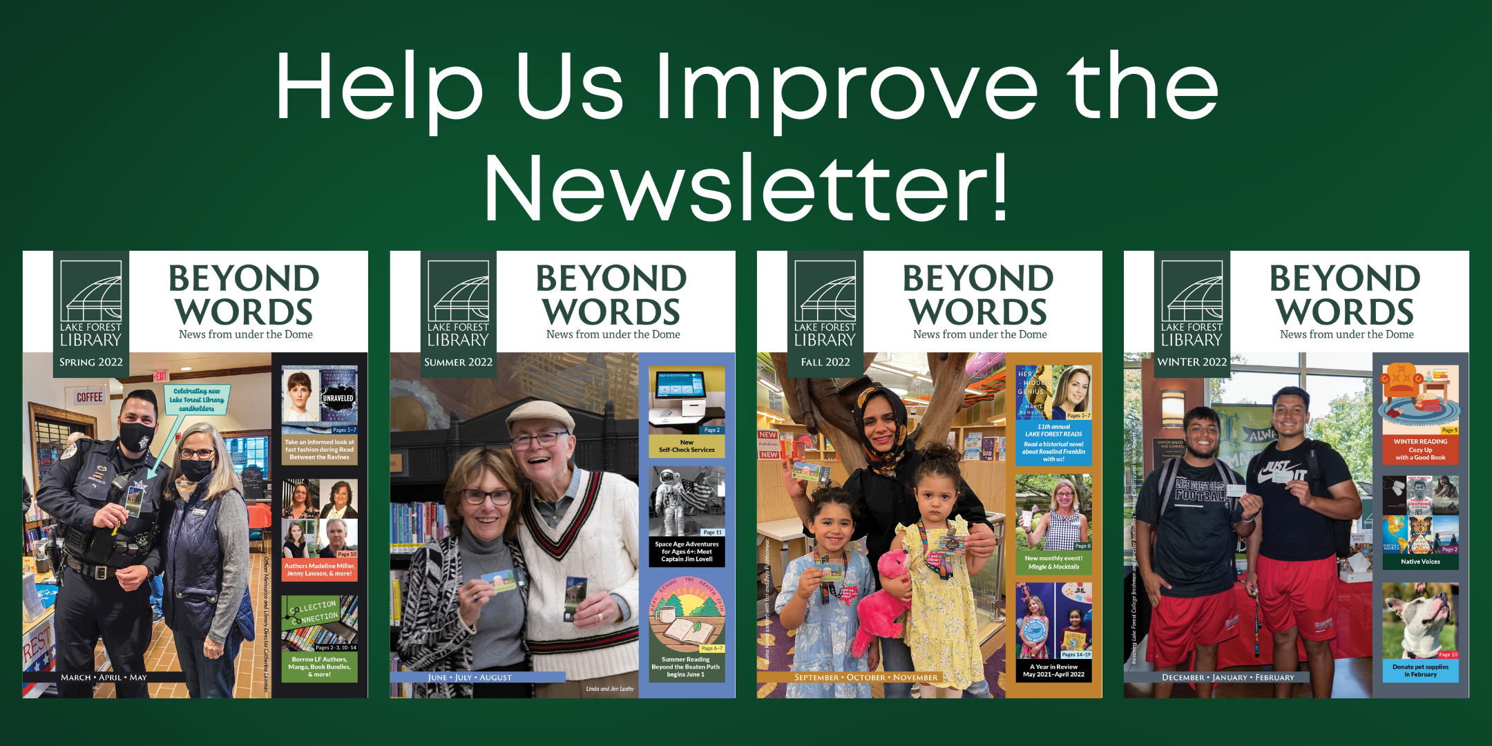 image of "Help Us Improve the Newsletter"
