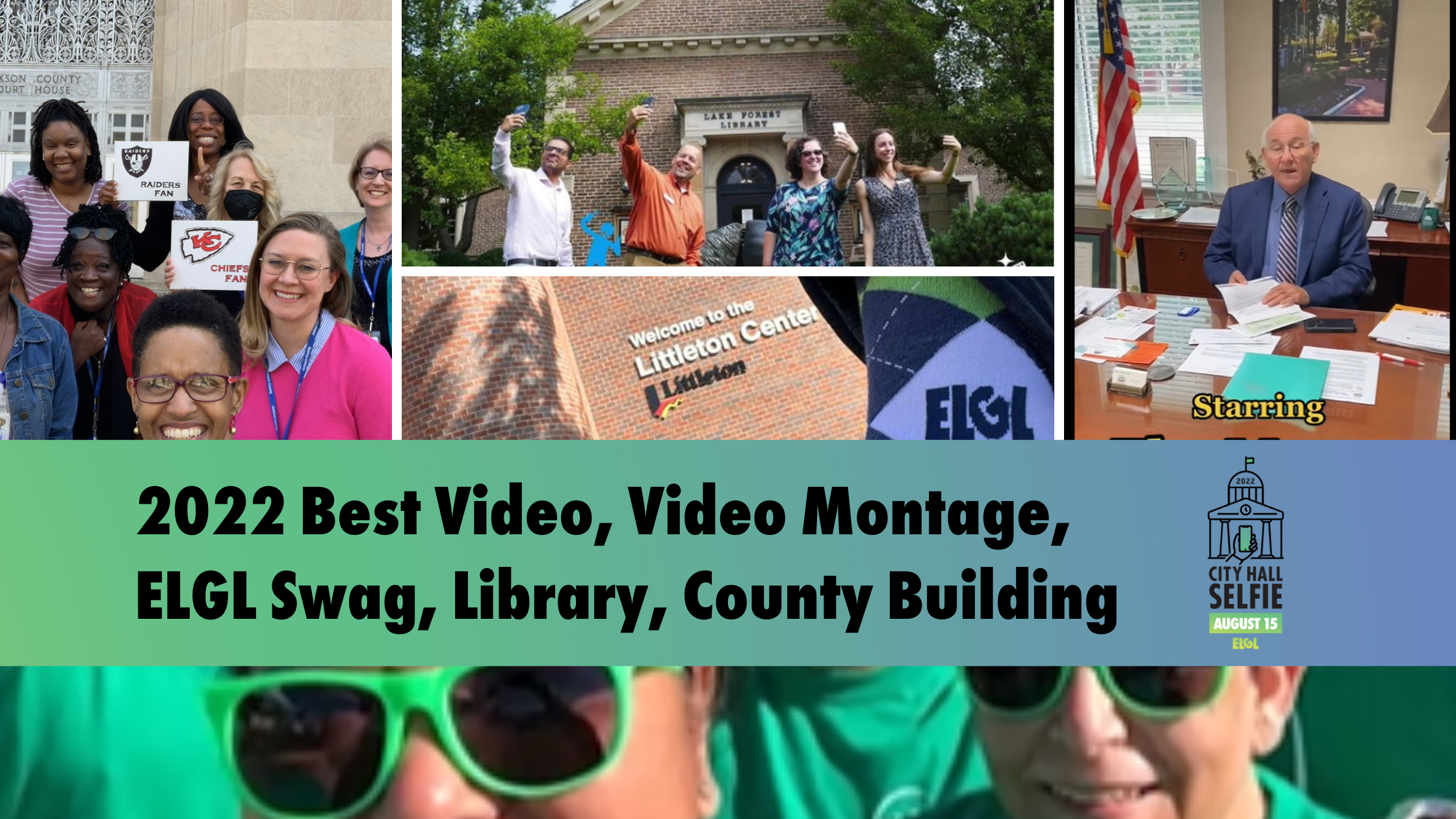 image of "2022 Best Video, Video Montage, ELGL Swag, Library, County Building"
