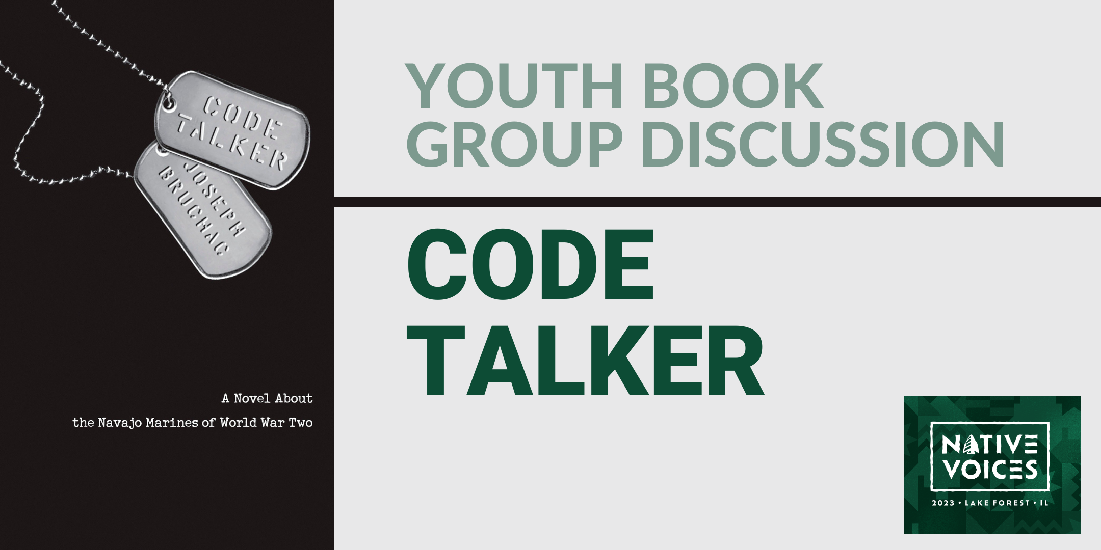 image of "Youth Book Group: Code Talker"
