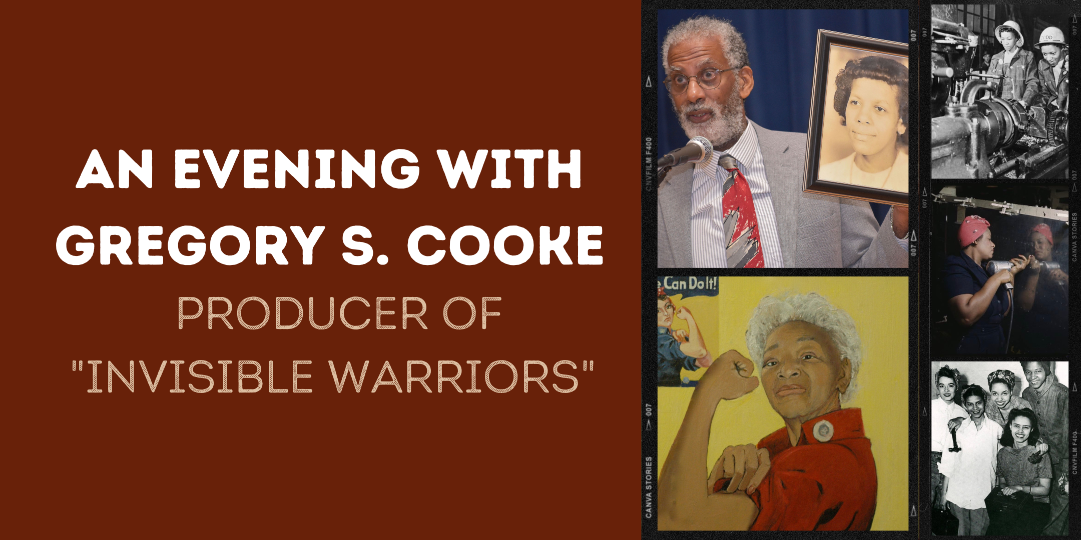 image of "An Evening with Gregory S. Cooke, Producer of "Invisible Warriors""