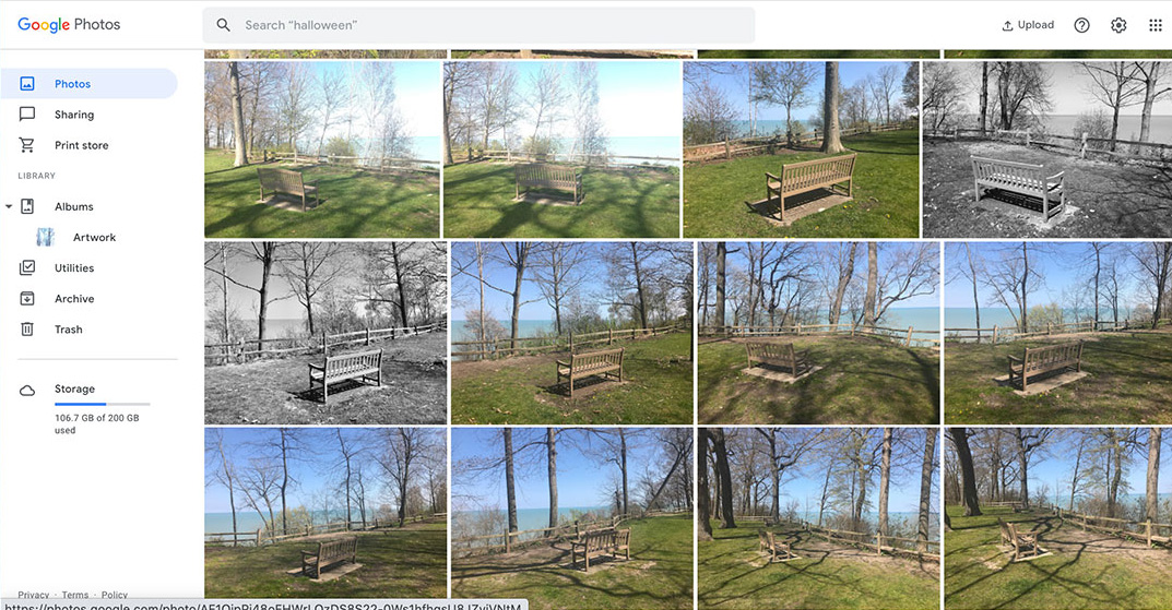 Google Photos screen shot