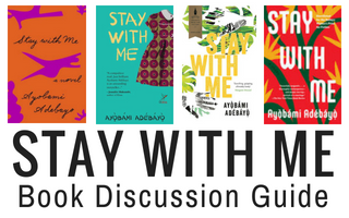 Stay with Me book discussion guide with book covers