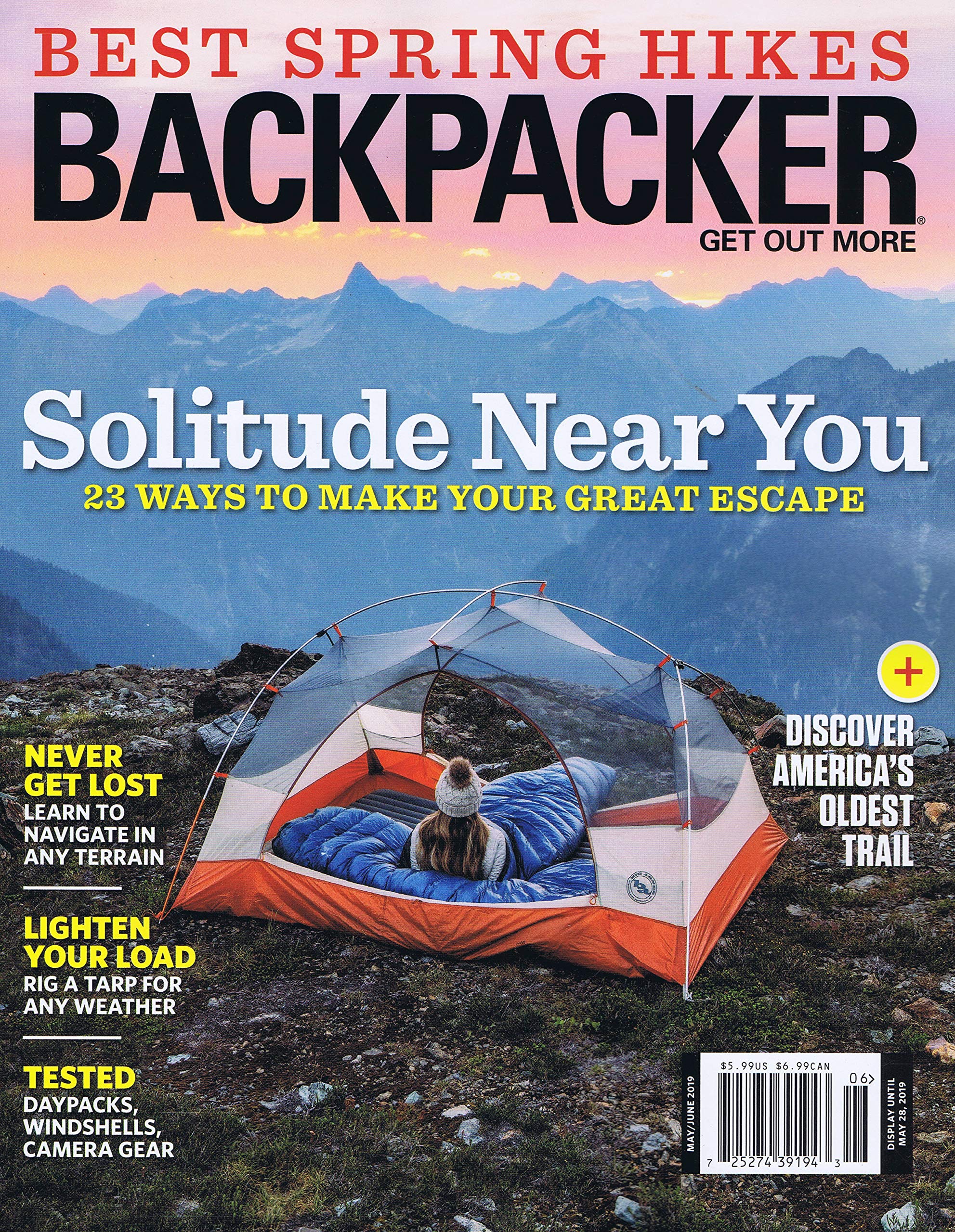 Backpacker magazine cover