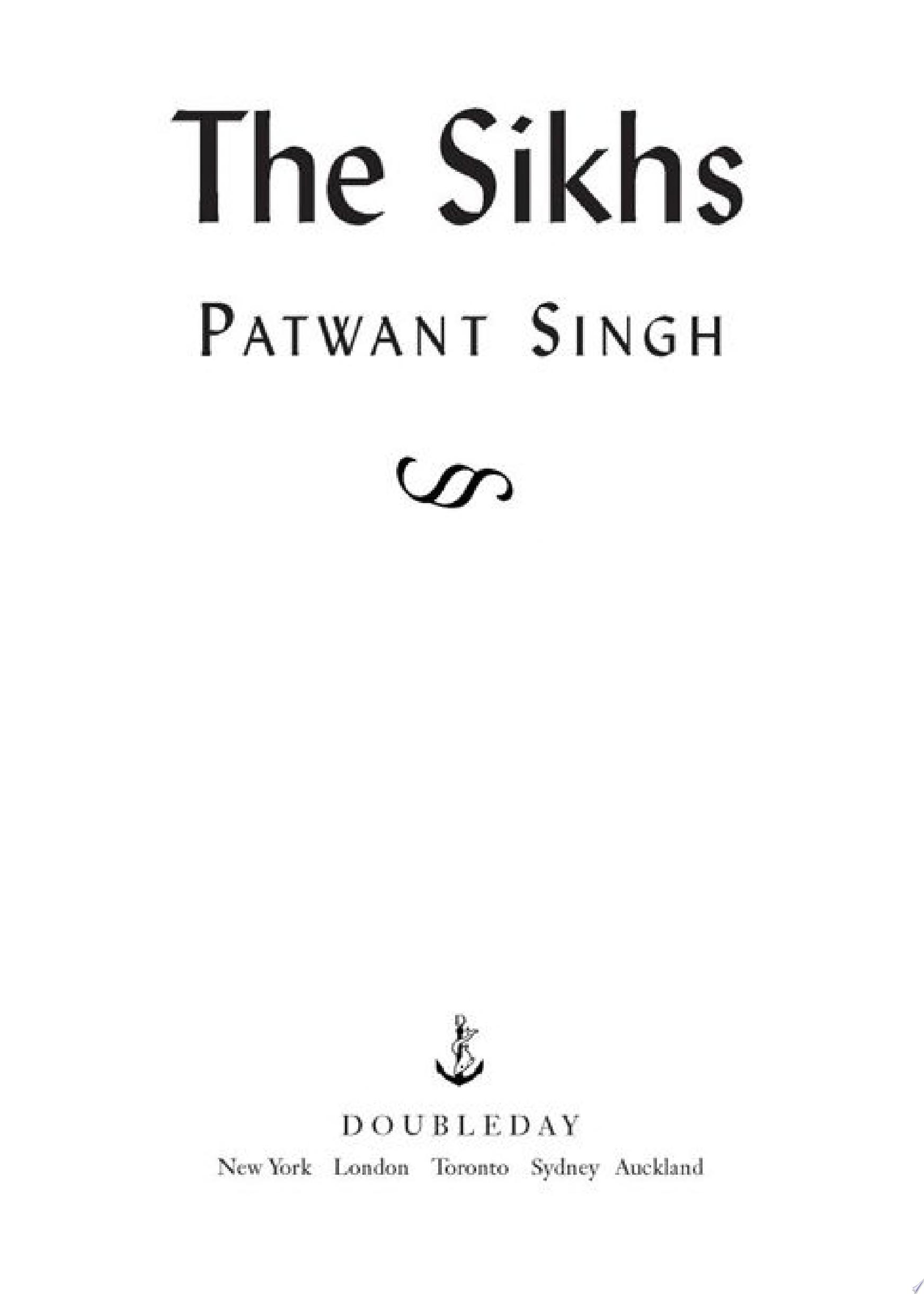 Image for "The Sikhs"
