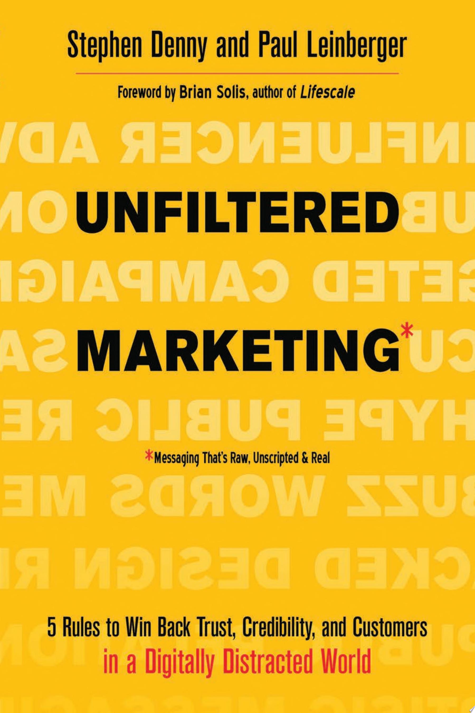 Image for "Unfiltered Marketing"