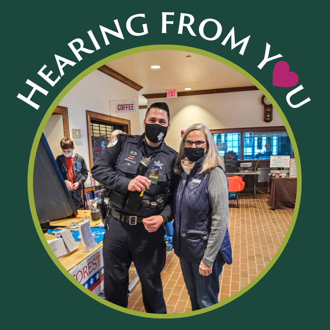 Hearing from You: patron Officer Miniscalco image
