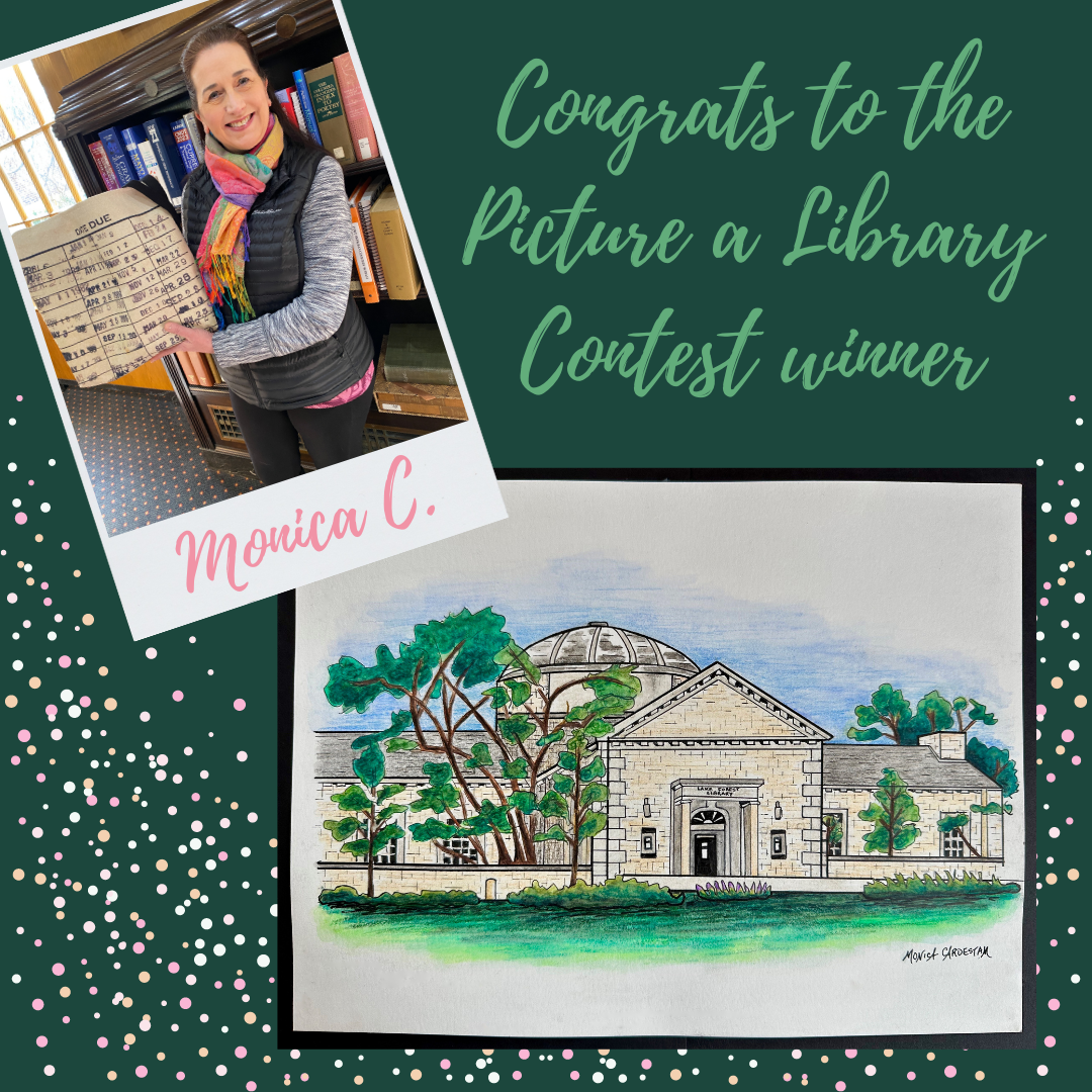 image of "Congrats to "Picture a Library Contest" winner Monica C."