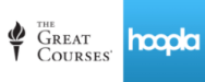 The Great Courses and Hoopla logos