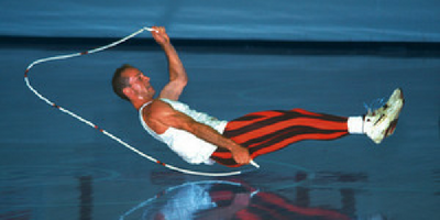 Man jumping rope