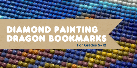 image of "Diamond Painting Dragon Bookmarks"