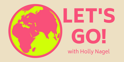 Globe and Let's Go Text