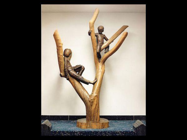 Apple Tree Children statue